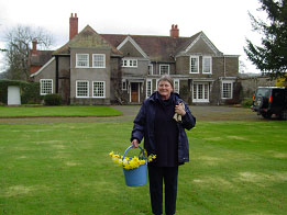 Sally Kington at Wilson's home, Middleton